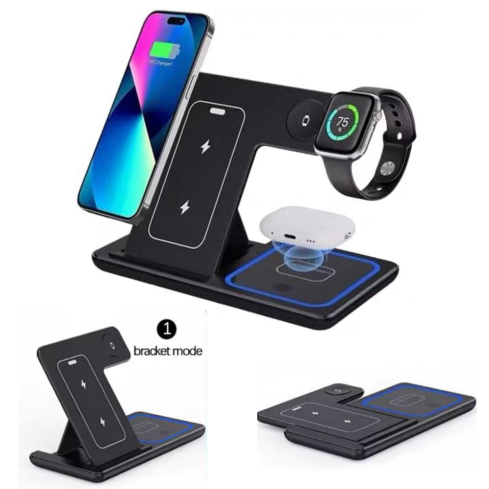 Smartwatch Ac - Fast Wireless Charger Charging Station 3-in-1