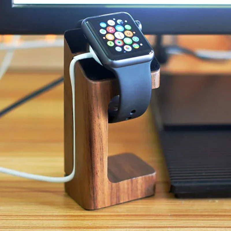 Wooden Apple Watch Charger Sta - Smartwatch Watch Accessories 评论和价格