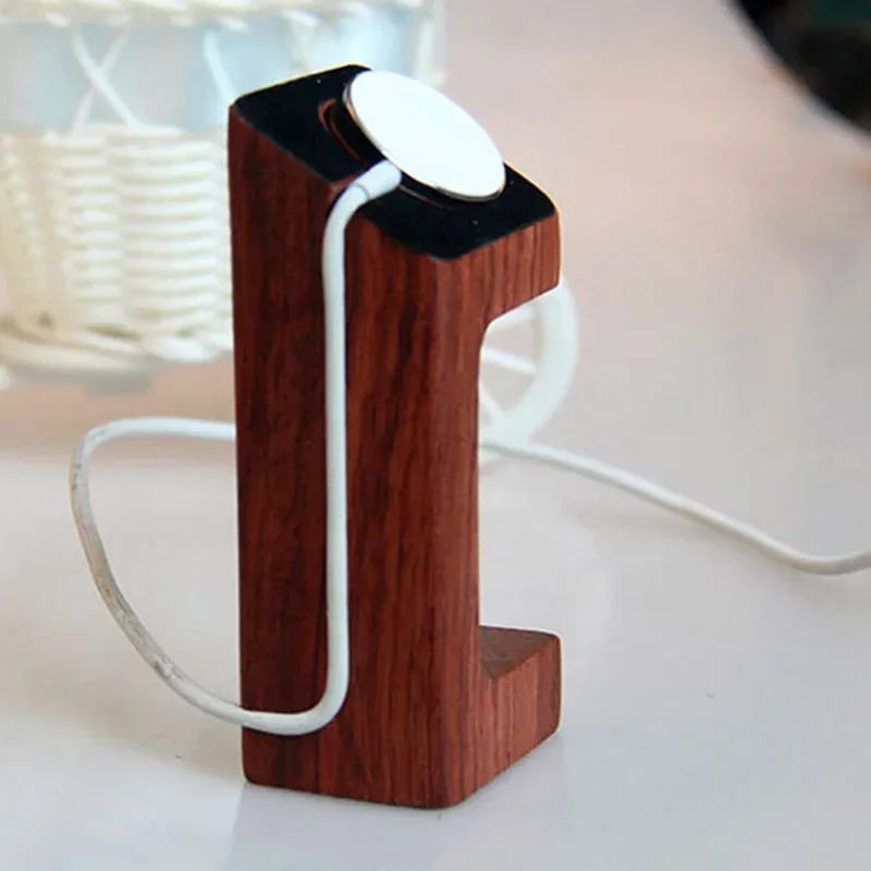 Wooden Apple Watch Charger Sta - Smartwatch Watch Accessories 评论和价格