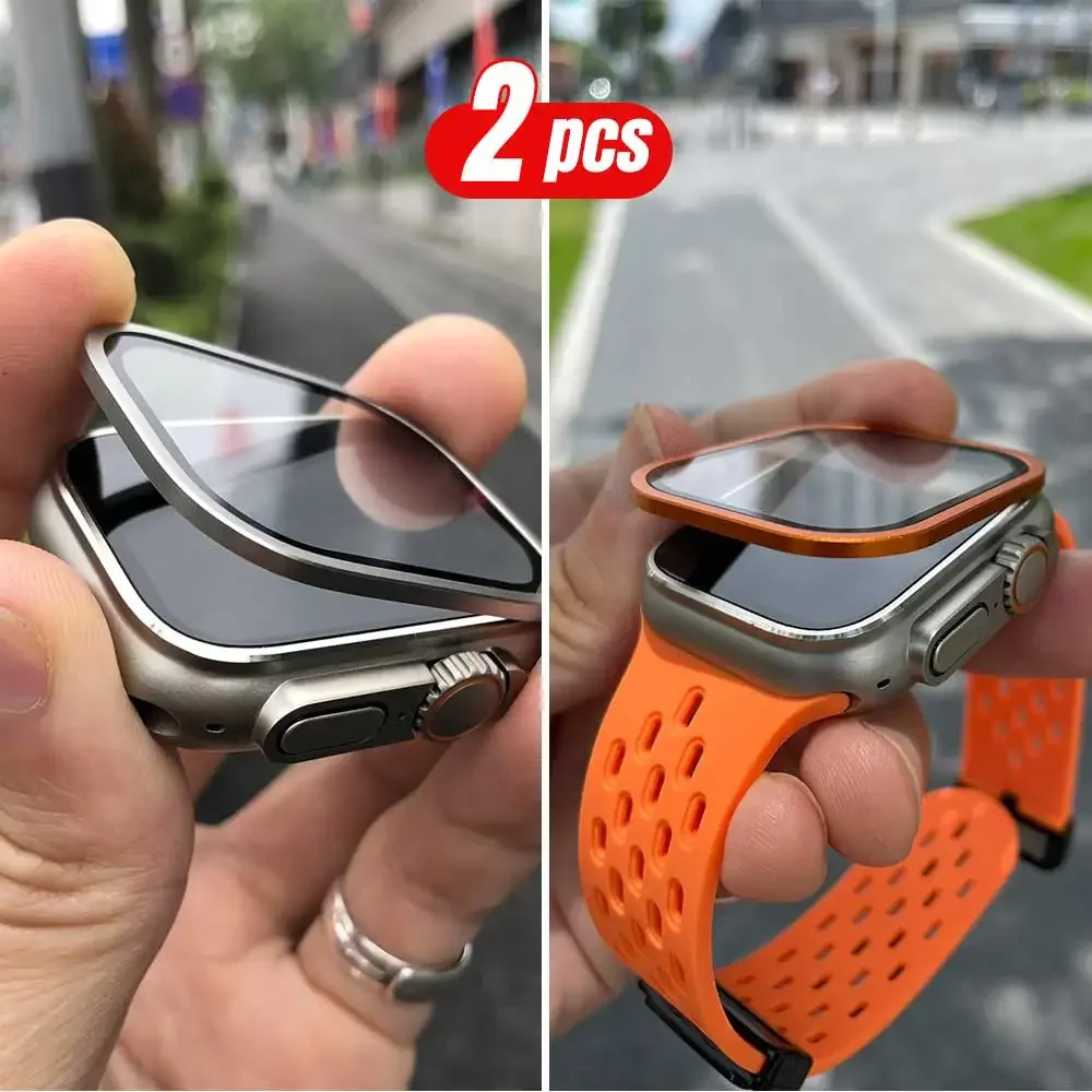 2PCS Titanium Metal Frame for  - Smartwatch Straps & Accessories 评论和价格
