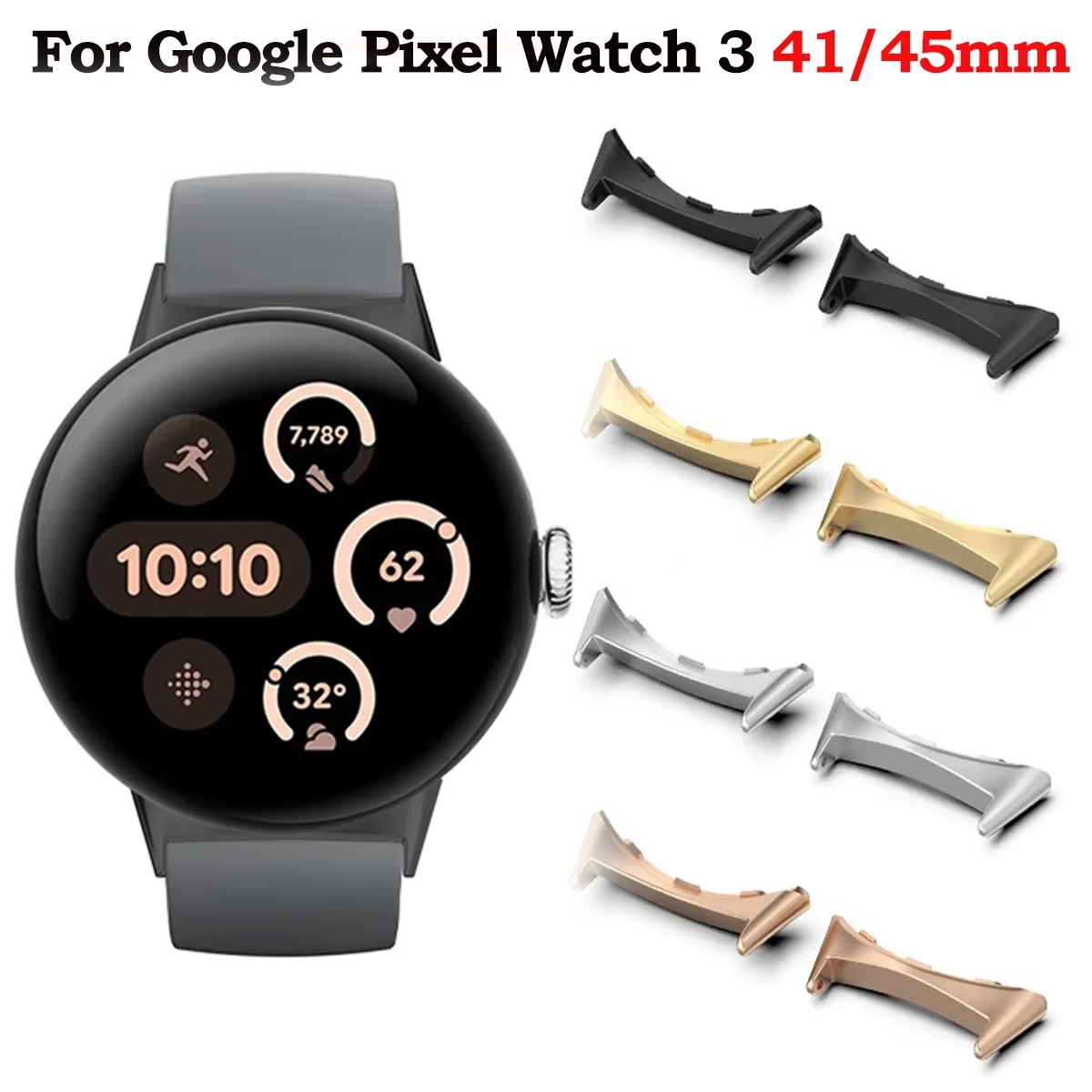 2pcs Watch Strap Connector Ada - Smartwatch Straps & Accessories 评论和价格