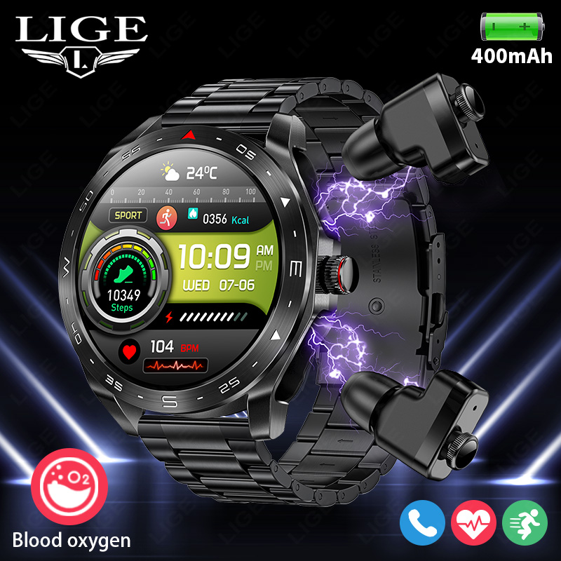 LIGE Smartwatch With Earbuds B - Smartwatch Headset 评论和价格