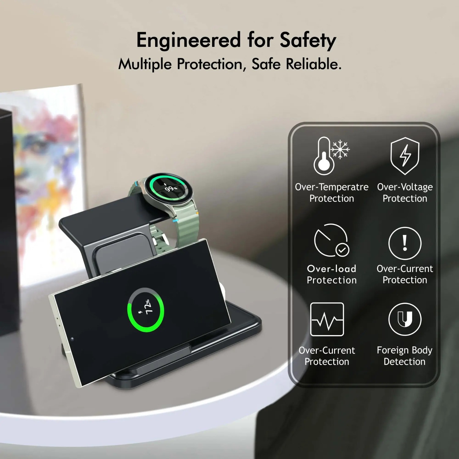 Desktop 3-in-1 Wireless Charge - Wireless Charger Watch 评论和价格