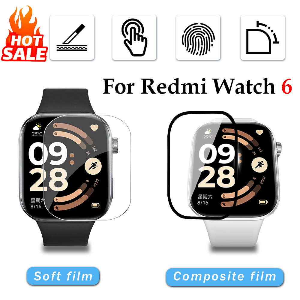 1-5Pcs Soft Film for Xiaomi Re - Smartwatch Watch Accessories 评论和价格