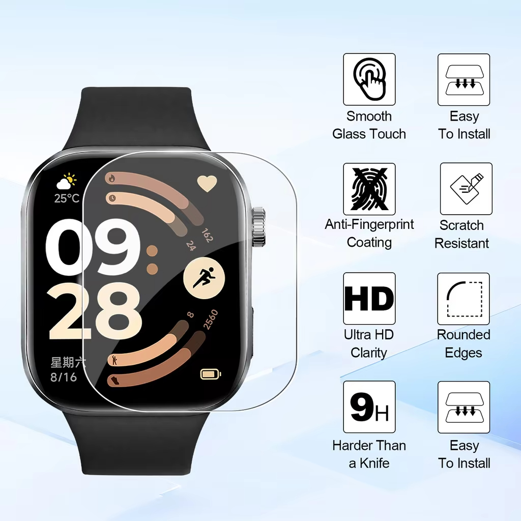 1-5Pcs Soft Film for Xiaomi Re - Smartwatch Watch Accessories 评论和价格