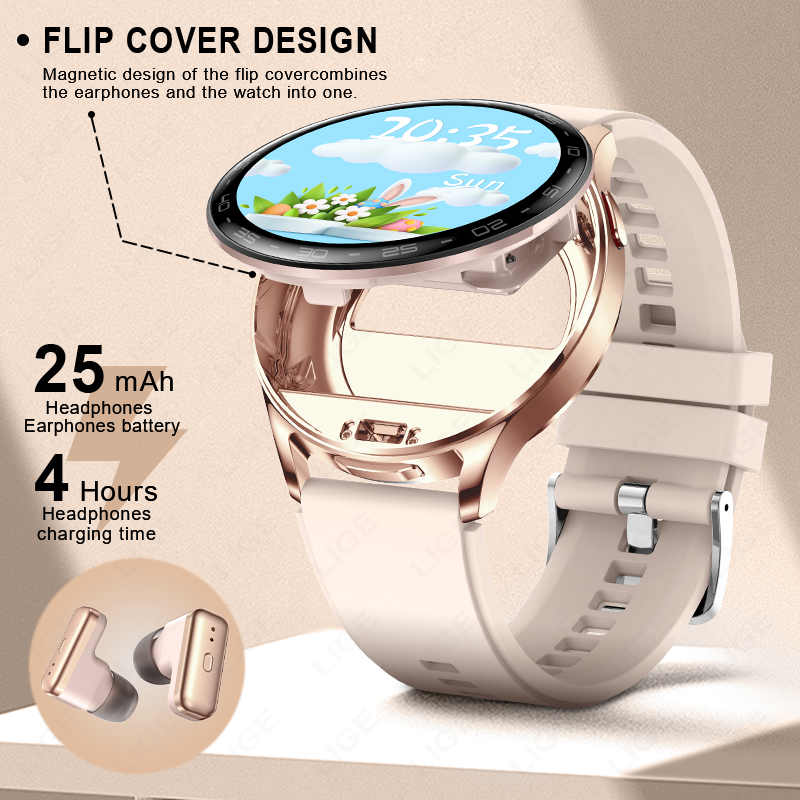 LIGE 2 In 1 TWS Headset Smart  - Smartwatch Headset 评论和价格