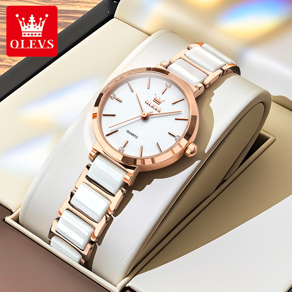 OLEVS Women Watch 5877 Luxury  - Accessories With Watch 评论和价格