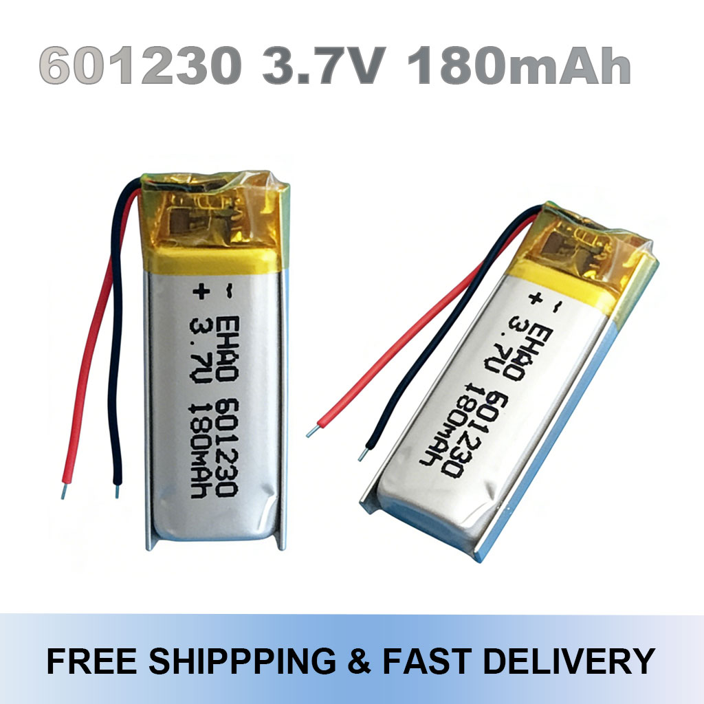 601230 3.7V 180mAh Rechargeabl - Smartwatch Headset 评论和价格