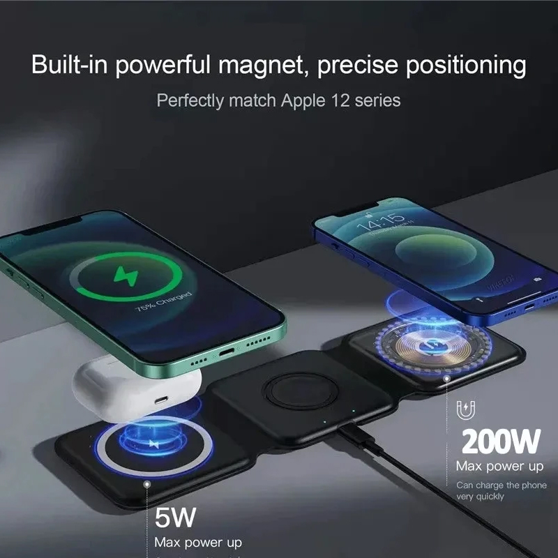 3 In 1 Magnetic Portable Wirel - Smartwatch Ac 评论和价格