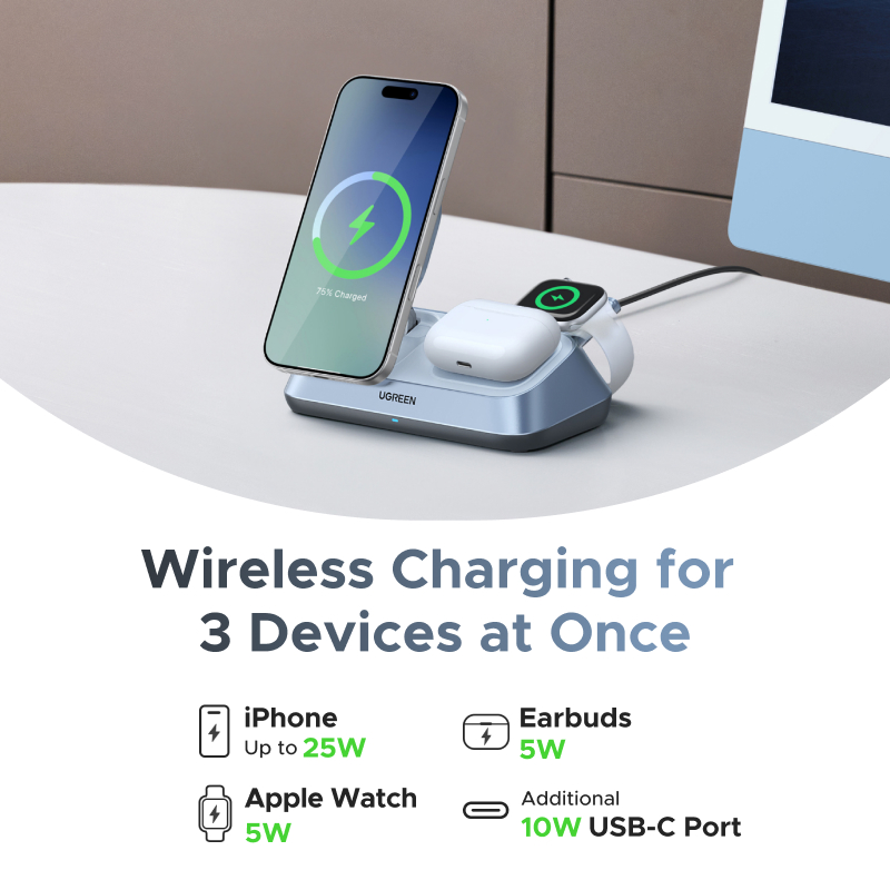 UGREEN Qi2 25W MAX Magnetic Wi - Smartwatch Ac 评论和价格