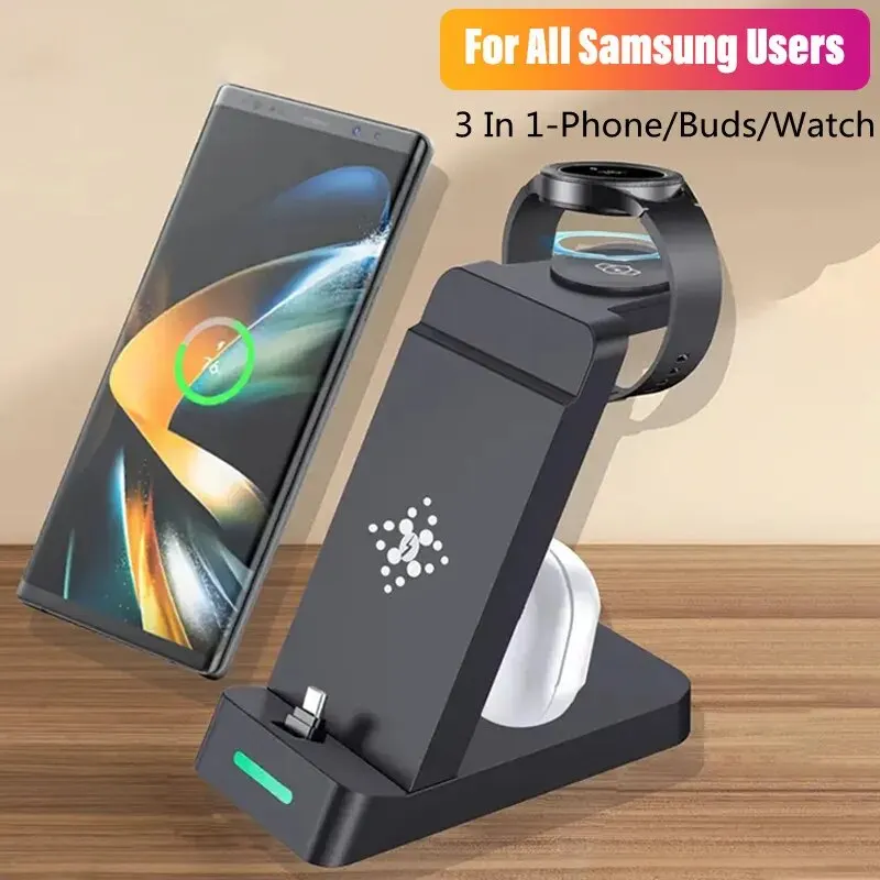 3 In 1 Charging Station for Sa - Wireless Charger Watch 评论和价格