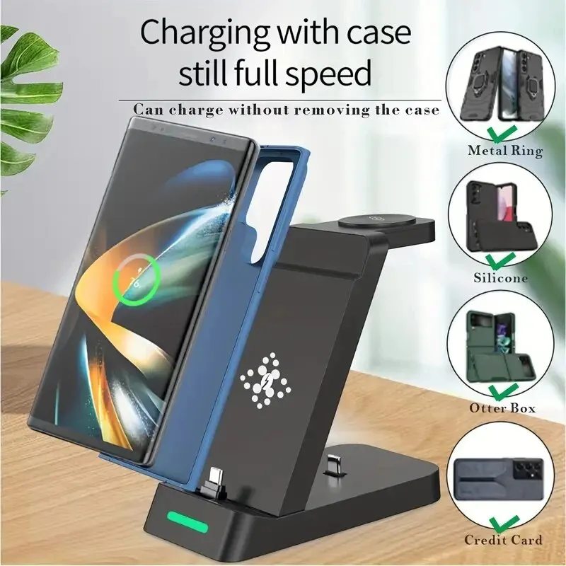 3 In 1 Charging Station for Sa - Wireless Charger Watch 评论和价格