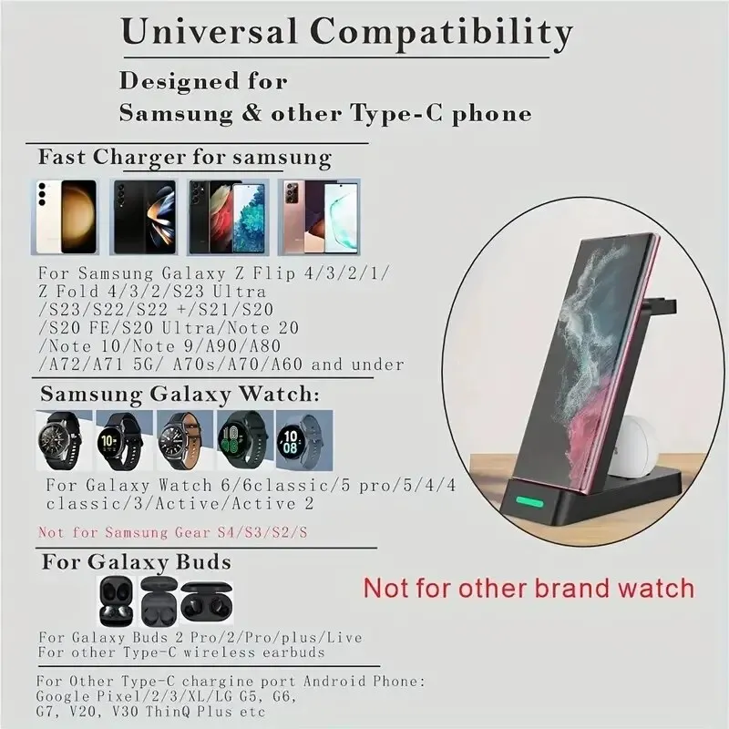 3 In 1 Charging Station for Sa - Wireless Charger Watch 评论和价格