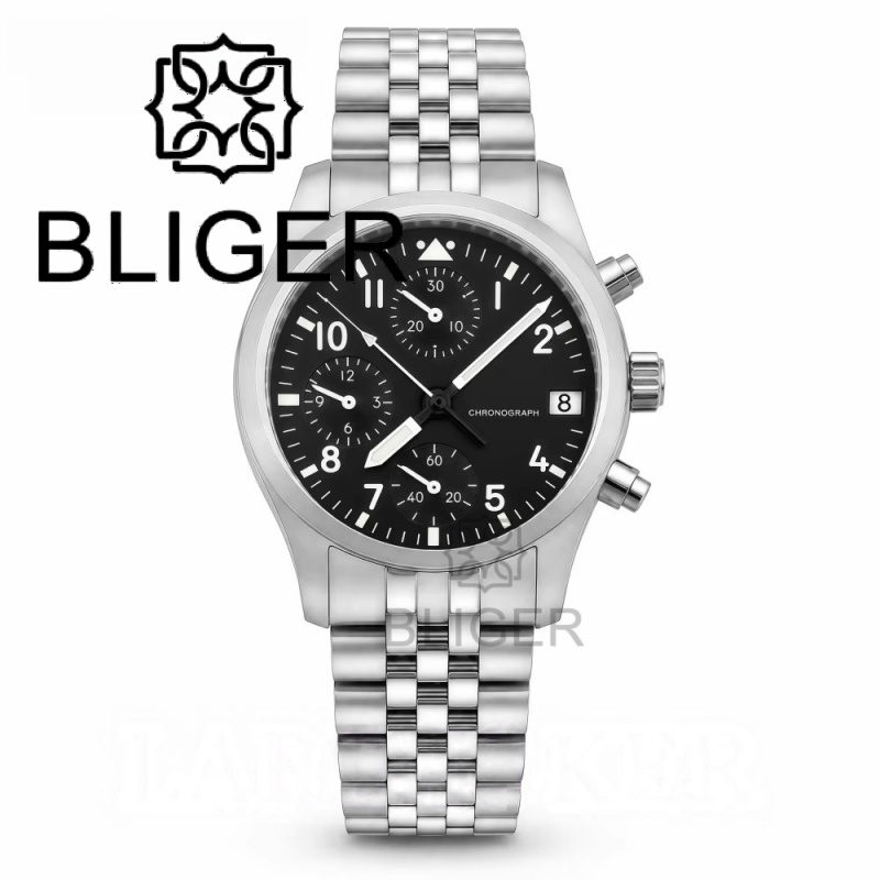 BLIGER Full Black Brushed 38mm - Accessories With Watch 评论和价格