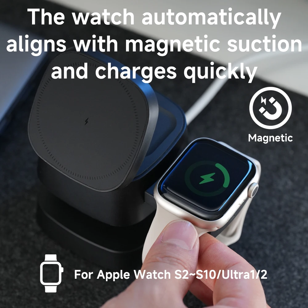 Magnetic 3 in 1 Wireless Charg - Wireless Charger Watch 评论和价格