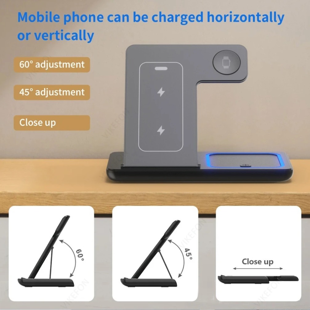 Foldable 3 in 1 Wireless Charg - Wireless Charger Watch 评论和价格