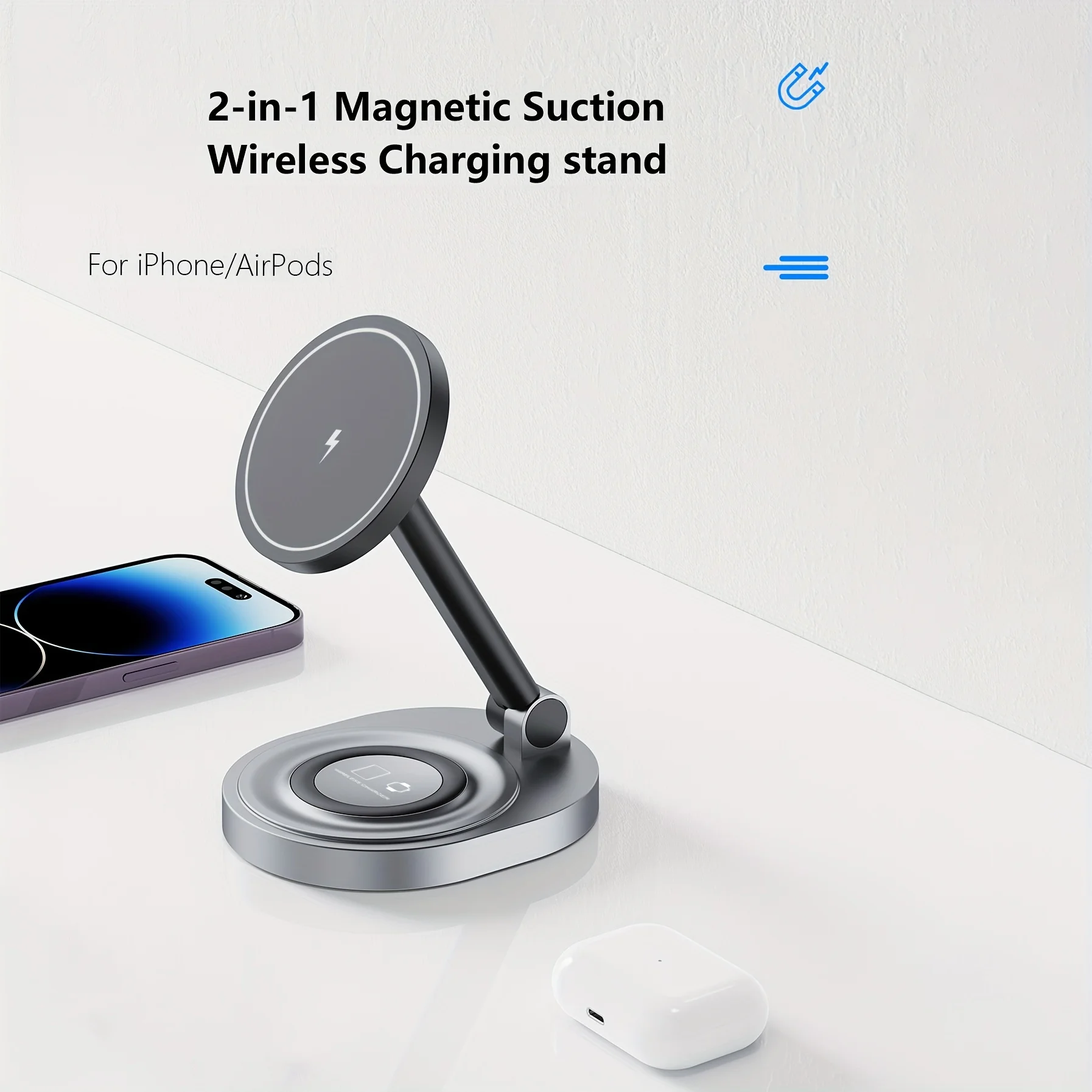 2 In 1 Magnetic Wireless Charg - Wireless Charger Watch 评论和价格