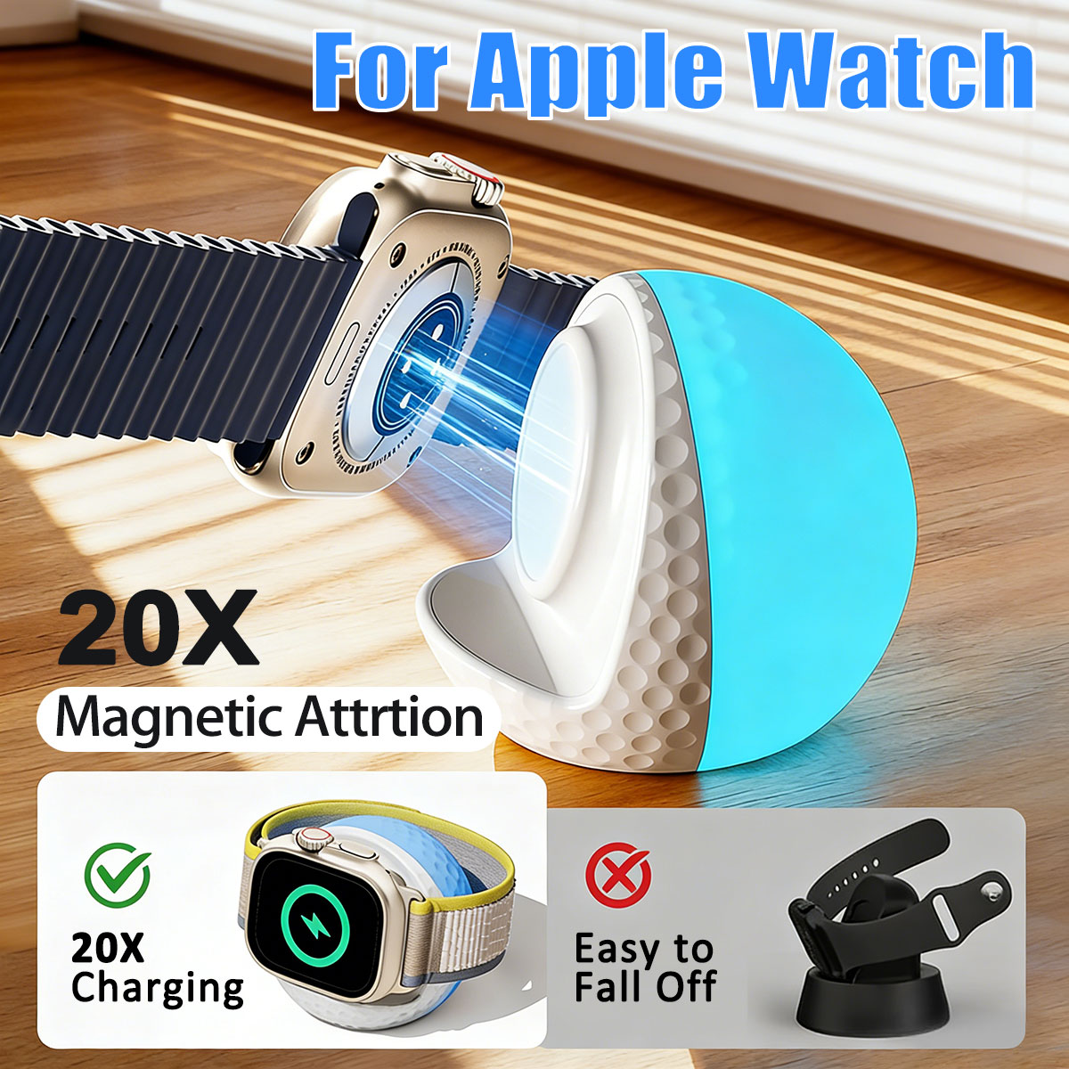 Portable RGB Lighting Wireless - Wireless Charger Watch 评论和价格