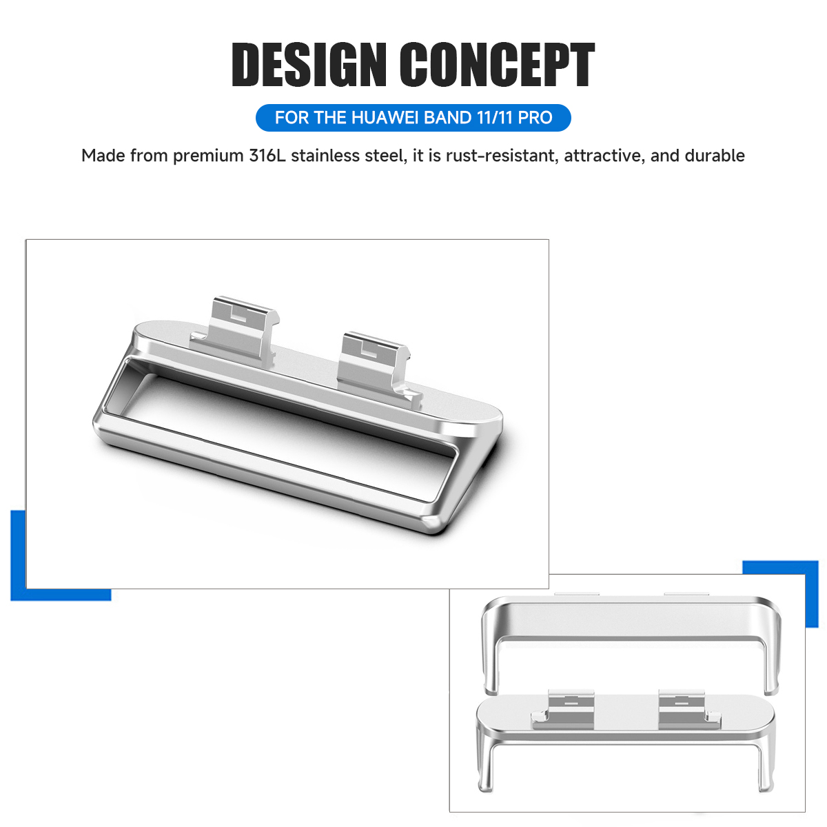 18mm 1Pc Adapter for Huawei Wa - Watch Band Connector 评论和价格