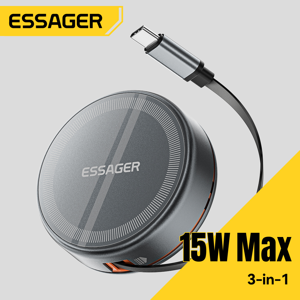 Essager 15W 3 in 1 Magnetic Wi - Wireless Charger Watch 评论和价格