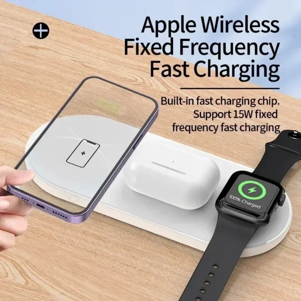 3-in-1 Wireless Charging Pad F - Wireless Charger Watch 评论和价格