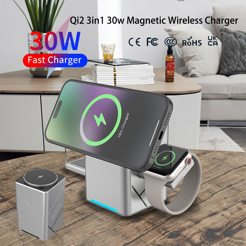 15W Touch Rotating Magnetic Mu - Wireless Charger Watch 评论和价格