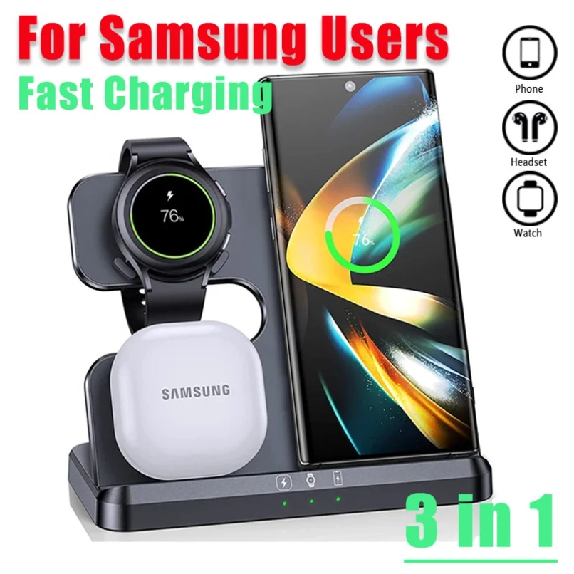 3 in 1 Fast Wireless Charger S - Smartwatch Ac 评论和价格