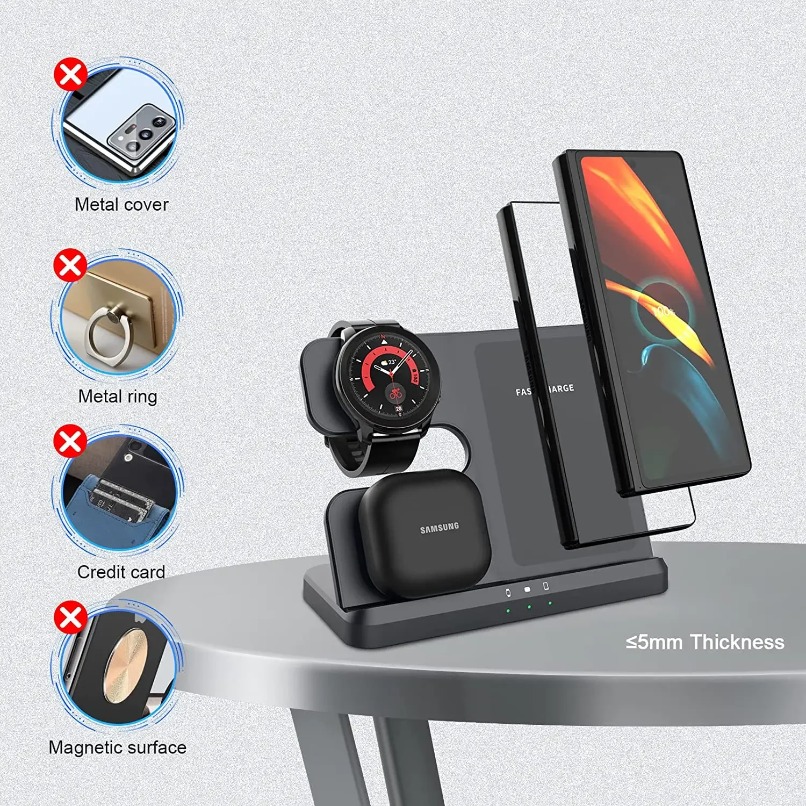 3 in 1 Fast Wireless Charger S - Smartwatch Ac 评论和价格
