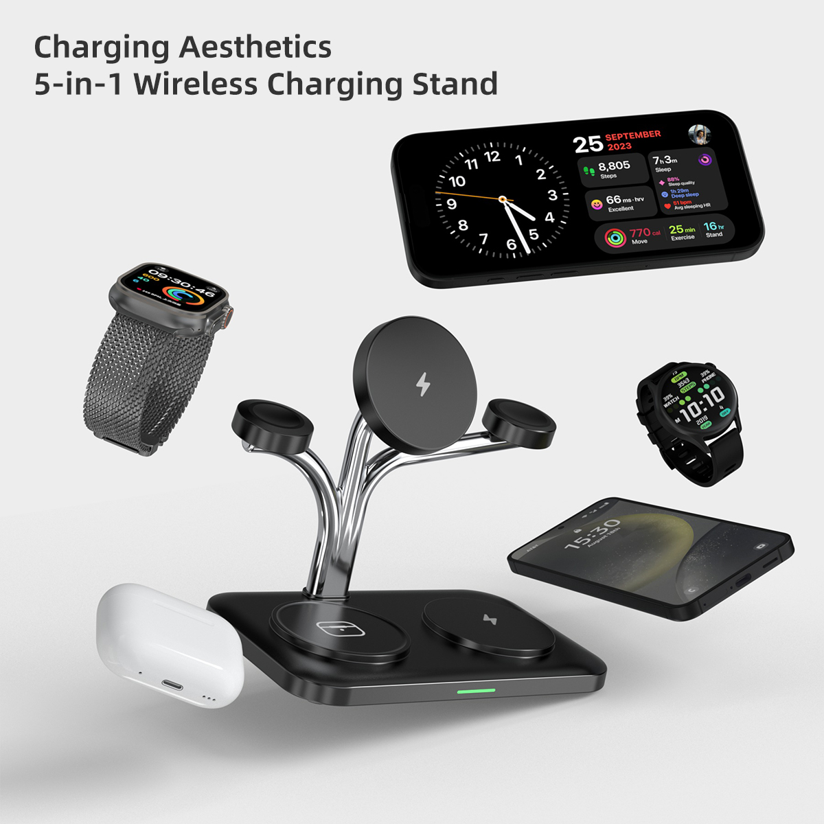 5 IN 1 Magnetic Wireless Charg - Wireless Charger Watch 评论和价格