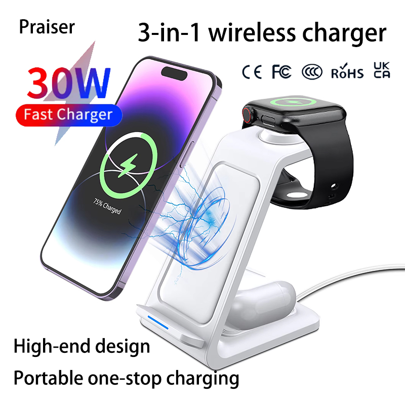 15W 3 in 1 Wireless Charger St - Wireless Charger Watch 评论和价格